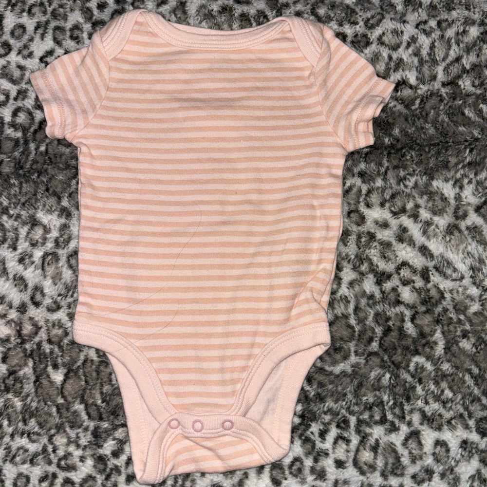 Striped Pink Kids One Piece
